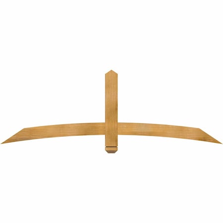 Ekena Millwork Bellingham Rough Sawn Timber Gable Bracket, Western Red Cedar, 72"W x 24"H x 2"D x 4"F, 8/12 Pitch GBW072X24X0204BEL00RWR
